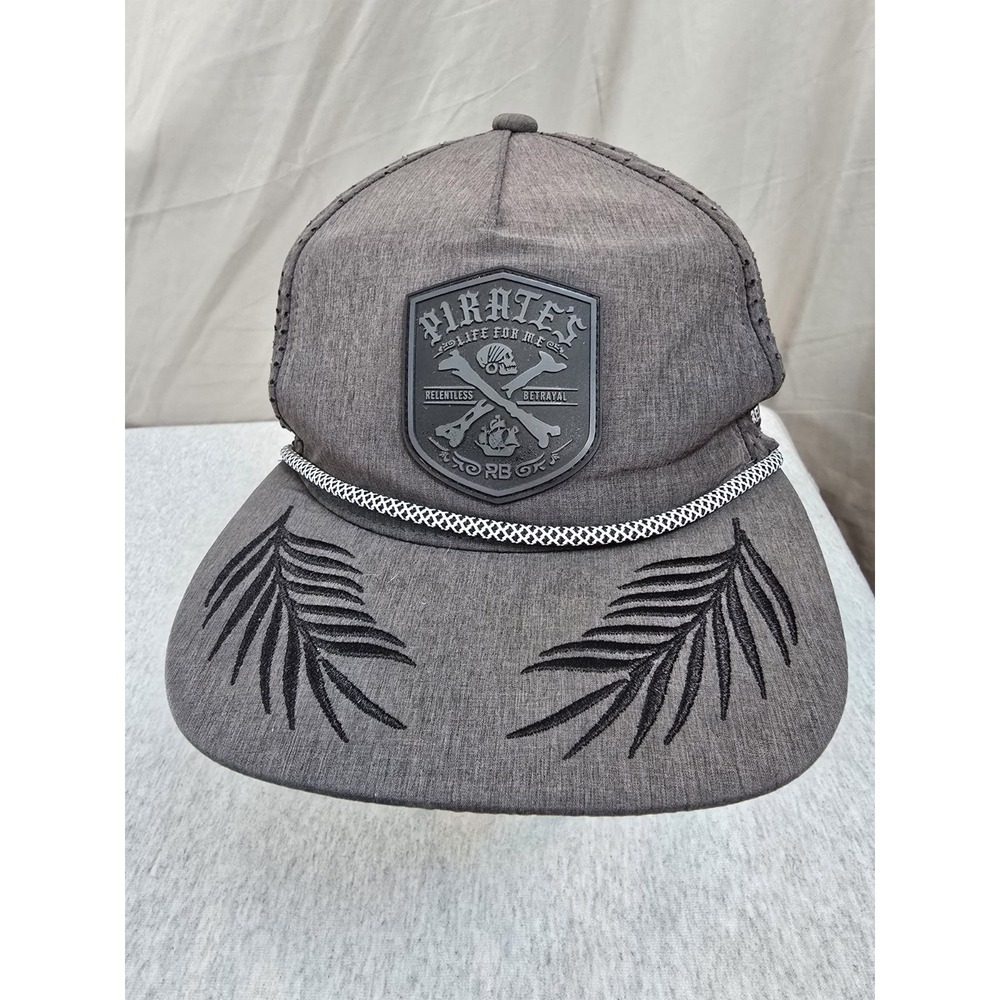 Betrayal Pirate's Life snapback hat in gunmetal grey One Size